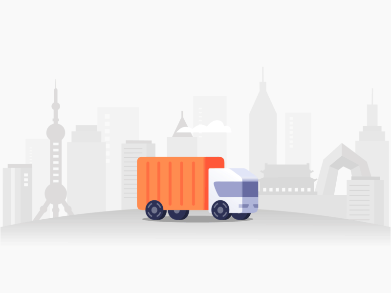 Moving truck animation